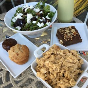 Gluten-free lunch spread from Green Table